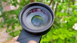 Skyvik Signi Pro 2in1 045x Wide Angle  15x Macro Phone Lens Review [upl. by Jenkel]