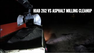 HIAB 262 VS Asphalt Milling Cleanup [upl. by Germayne789]