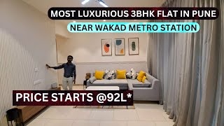 Spacious 3 Bhk Flat In Pune Wakad 📞8100293325  Property Near Metro Station  Starts92L [upl. by Efar853]