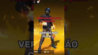 Melhores bios para colocar no Free Fire ff freefire freefireshorts shorts [upl. by Dekeles]