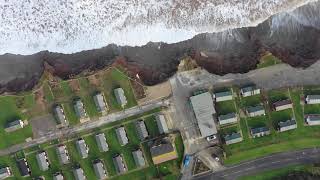 Coastal erosion to the south of Withernsea [upl. by Aihsiyt865]