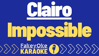 Clairo  Impossible Karaoke [upl. by Enwahs]