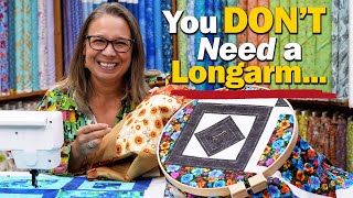 3 Methods to Quilt WITHOUT a Longarm [upl. by Enaitsirk862]