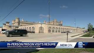 Inperson visitation resumes at Waupun Correctional Institution [upl. by Lister676]