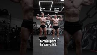 Formvergleich Aufbau vs Diät Was gefällt euch besser gym fitness bodybuilding meme posing [upl. by Skip]