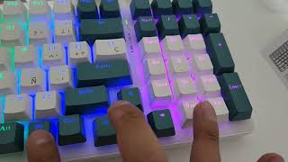 Unboxing teclado mecanico E T Easytao K3 verde [upl. by Whitten572]