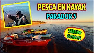 PESCA EN KAYAK  PARADOR 5  PESCA METAL [upl. by Ahsercel]