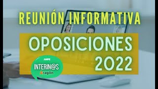 Oposiciones Maestros 2022 Aragón [upl. by Ahon93]