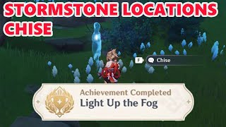 Chise All Stormstone Location Light Up the Fog Illusion of Tsurumi Island Genshin Impact 22 [upl. by Maryn350]