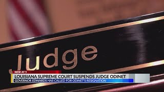 Louisiana Supreme Court suspends Judge Odinet [upl. by Sacken]