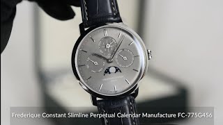 Frederique Constant Slimline Perpetual Calendar Manufacture FC775G4S6 [upl. by Reece]