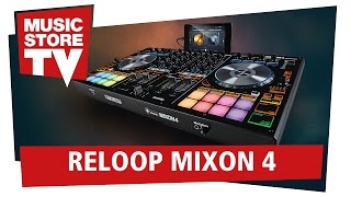 Reloop MIXON 4 Hybrid DJ Controller Test  Review  Demo deutsch [upl. by Quita]