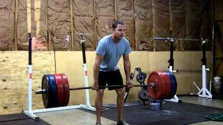 325 lb Halting Clean Deadlift [upl. by Norma870]