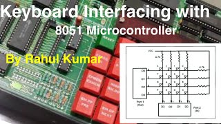 Keyboard Interfacing with 8051 microcontroller keyboardinterfacing 8051microcontroller [upl. by Uis]