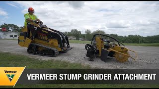 The Vermeer stump cutter attachment brings convenience to your operation [upl. by Itram]