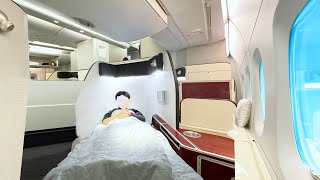 8000 First Class on Qantas Airways  15 Hours Singapore🇸🇬 to London🇬🇧 [upl. by Eyks]