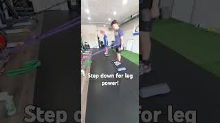 Band Resisted DB stepdowns ngsfitness100athletes legs legworkout [upl. by Tamar5]