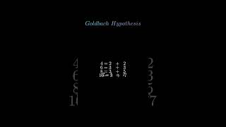 Golbach Conjecture maths shorts [upl. by Hollerman]