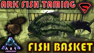 ARK ABERRATION FISH BASKET TUTORIAL  HOW TO TAME COEL TRILOBITE PIRANHA amp SABERTOOTH SALMON [upl. by Fronniah883]