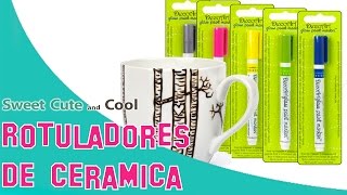 🌈Tutorial Cómo Pintar Tazas o Cerámica con Rotuladores😍😍 [upl. by Vilhelmina992]