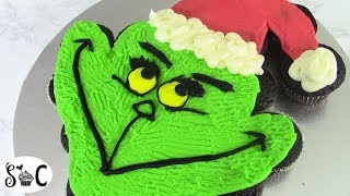 How the GRINCH CUPCAKE CAKE stole CHRISTMAS  Sweetwater Cakes [upl. by Vanya]