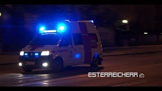 RTW Hainburg Rotes Kreuz  Einsatzfahrt in Wien [upl. by Raseac410]