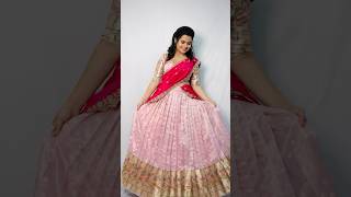 🫠😍🥰 stylingideas shortsvideo trend fashion explore halfsarees wedding style dress yt [upl. by Aicul641]