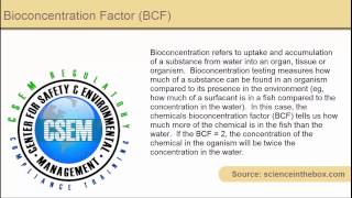 definition  bioconcentration factor BCF [upl. by Hagi660]