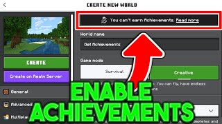 How To Get Achievements In Creative Mode Minecraft Bedrock Edition 2024 [upl. by Massingill638]