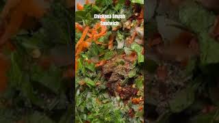 chickpea vegan sandwich protein vegetarian healthysnacks middaymeal recipe [upl. by Arrak]