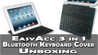 EasyAcc Ultrathin Bluetooth Keyboard Cover Unboxing [upl. by Highams707]