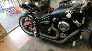 Xvs650 bobber with removeble rear seat [upl. by Elie]