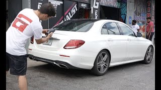 Mercedes E300 RESONATOR AND MUFFLER Delete  2019 mercedes e300 exhaust sound [upl. by Candi92]