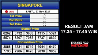 LIVE DRAW SGP HARI INI SABTU 23 NOVEMBER 2024 [upl. by Bum95]