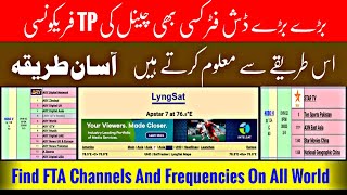 How To find FTA Channels amp Tp  Frequency  On All Over Worlds PremDishinfo [upl. by Adnohsar629]