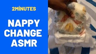 Relaxing Baby ASMR Nappy Change Gentle Crinkles amp Cooing Sounds [upl. by Nitsew390]