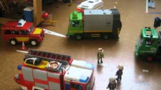 Playmobil Feuerwehr Verkehrsunfall [upl. by Airdna]