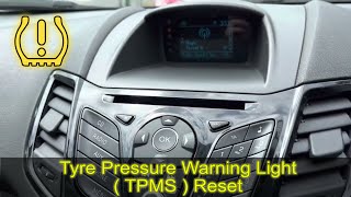 2015 FORD FIESTA tyre pressure warning reset [upl. by Akalam]