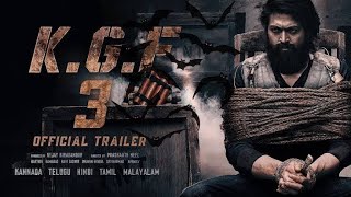 🫥KGF Chapter 3  Trailer  HINDI  Rocking Star Yash  Prabhas  Raveena Tondon  Prashanth Neel3 [upl. by Reklaw]