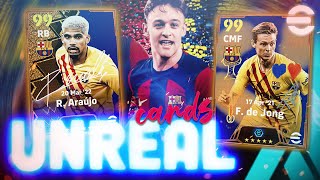 102 ARAUJO is UNREAL Building OP f2p Barca team [upl. by Akitnahs954]