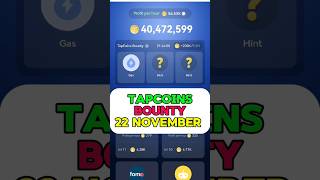 Tap Coin Bounty 22 November  Tap Coin Daily Combo  Tap Coin Today Bounty  Tap Coin ComboTap Coin [upl. by Zacharie]