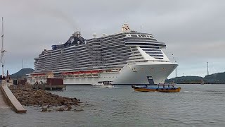 MSC Seashore saindo de Santos 30122022  Cruzeiro de Reveillon 2022 [upl. by Wynnie]