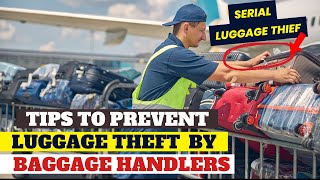 20 Ways to Prevent Baggage Handlers from Stealing from Your Luggage  Serial luggage thief caught [upl. by Isidora]