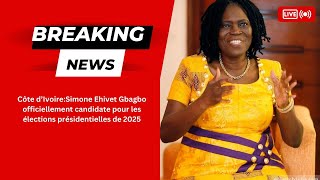 À L’unanimité Simone Gbagbo désignée candidate de son parti pour les présidentielles de 2025 [upl. by Iphagenia]