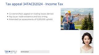 Tax Appeal 34TACD2024 [upl. by Holli]