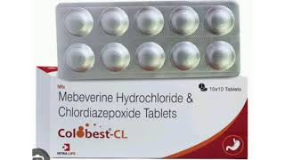 Colobest CL Tablets Mebeverine Hydrochloride amp Chlordiazepoxide Tablets [upl. by Hirz562]