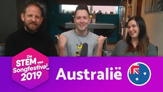 Eurovision 2019 Australia – Reaction video in Dutch  Songfestivalbe [upl. by Asilrac918]