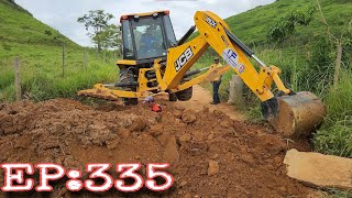 Fazendo Manutenção Em Estrada bueiromanilhasdrenagem JCB 3cx Saulo Máquinas Pesadas [upl. by Haim]