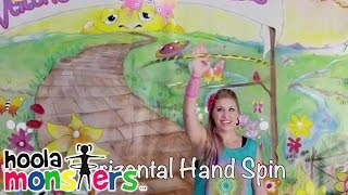 Horizontal Hand Spins Hoop Dance Lesson for Kids [upl. by Yramliw]