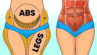 FLAT BELLY  SLIM THIGHS Abs amp Legs Workout Burn Lower Belly Fat Fast Tone Legs [upl. by Joni]